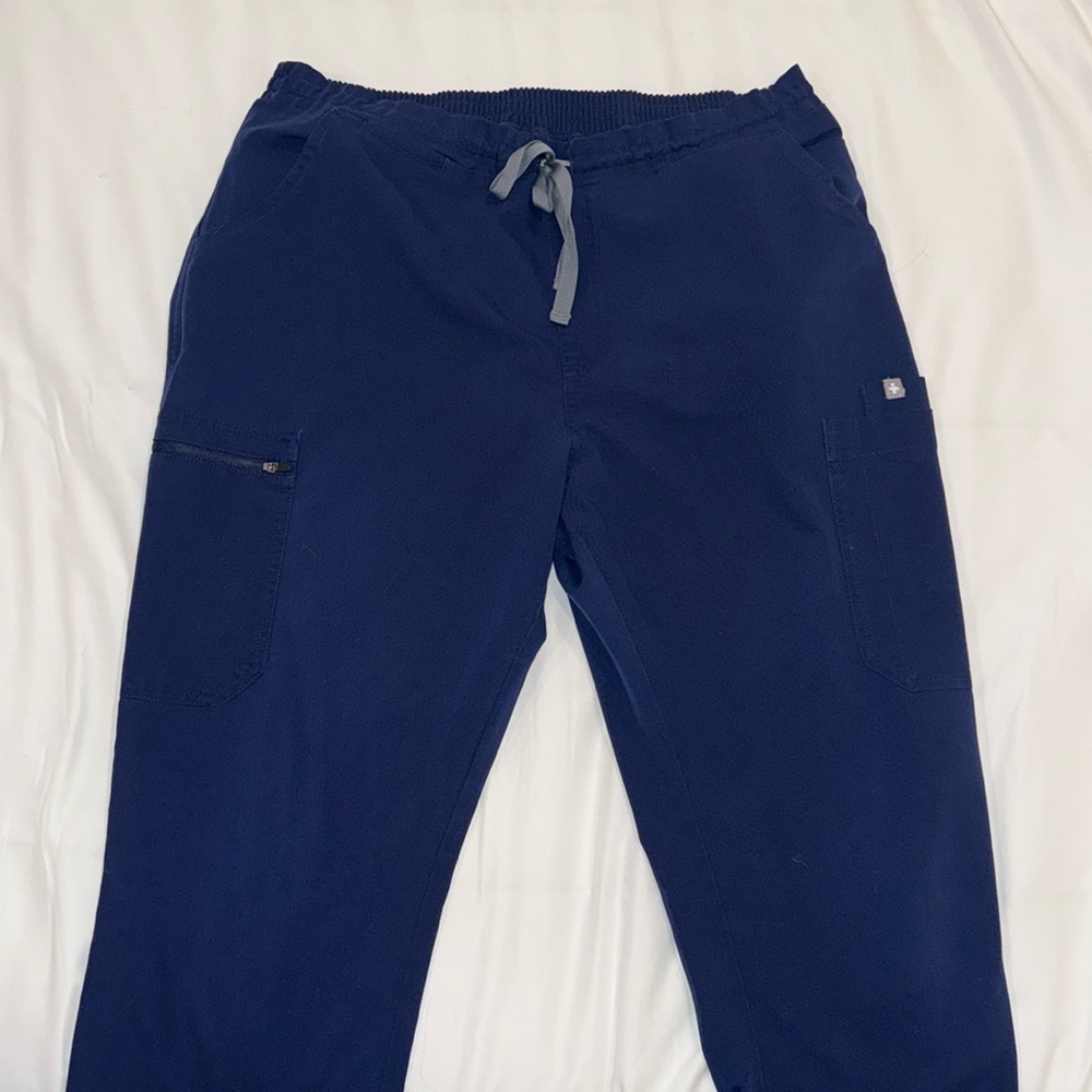 Navy Blue Figs Scrub Pants
